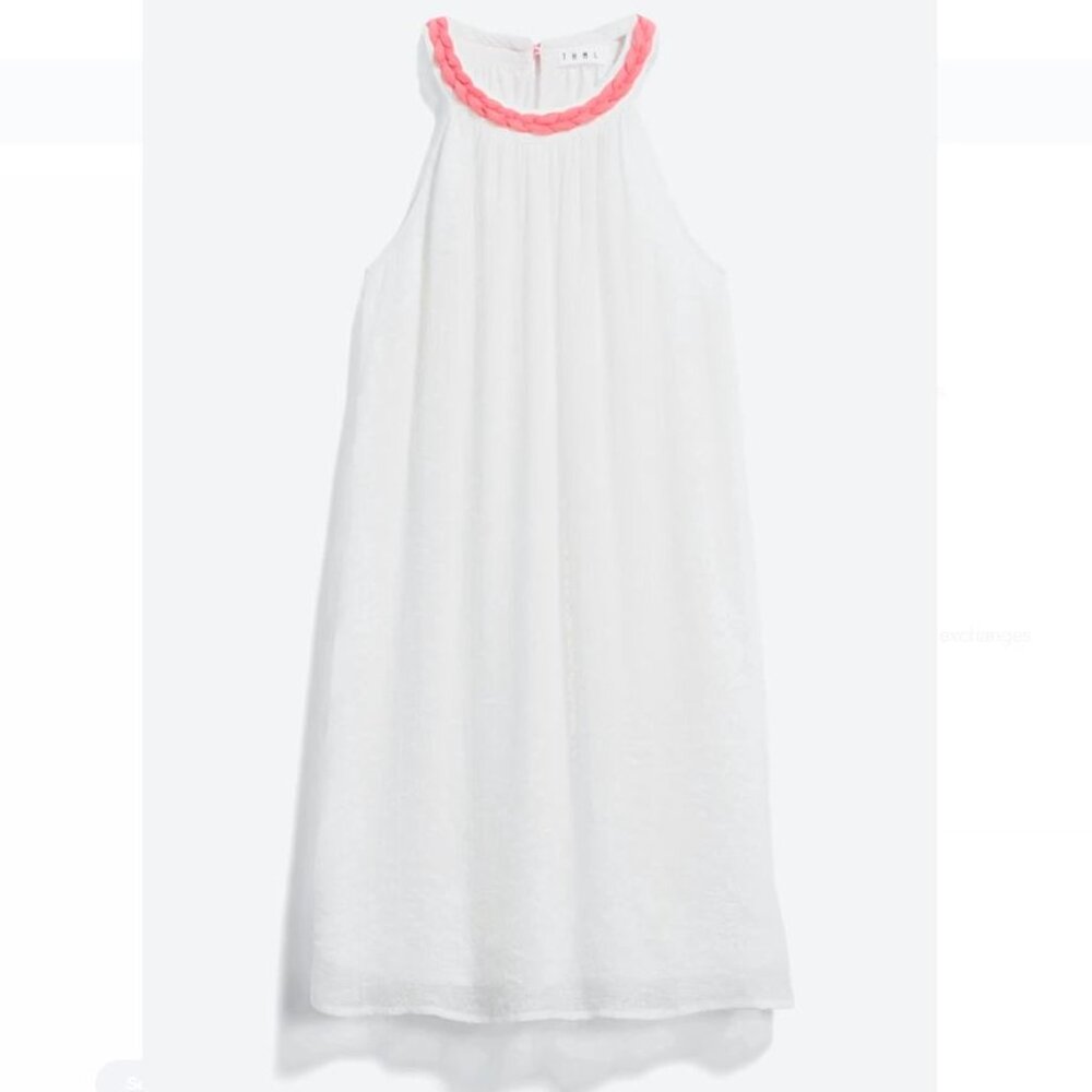 THML Camara Dress Stitch Fix White Size Medium Summer Bridal Pink Halter